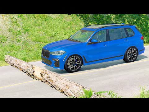 Mobil vs Fallen Tree #8 - BeamNG Drive