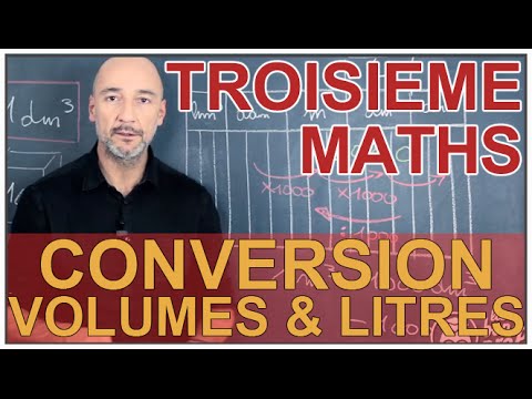 Conversions volumes mètres cube & litres