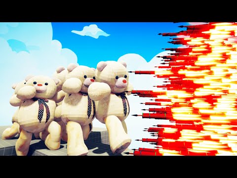 10x TEDDY BEAR TITAN vs EVERY GOD -  ✨Totally Accurate Battle Simulator TABS