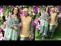 Juhi Chawla with Husband Jay Mehta at GRAND WEDDING of Akash Ambani & Shloka Mehta at Antilia House