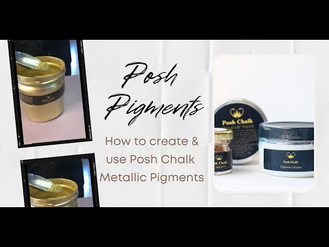 Kurzvideo zur Anwendung von Posh Chalk Metallic Pigments! 