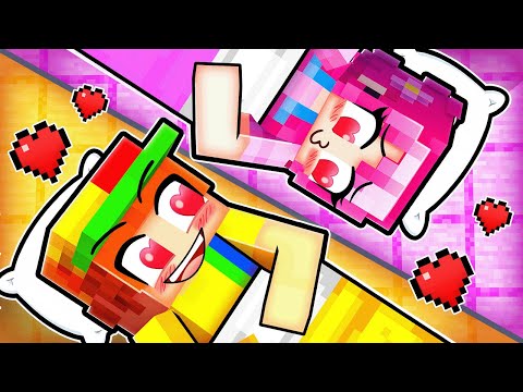 DAISY KISSES JOHNNY At a SLEEP OVER in Minecraft!