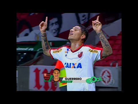 Gol de Guerrero,Internacional 1 x 2 Flamengo - Campeonato Brasileiro 08/07/2015