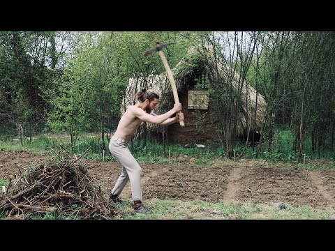 FOREST TO FIELD | Digging a Medieval Vegetable Garden and Planting by Hand | Anglo-Saxon Farming
