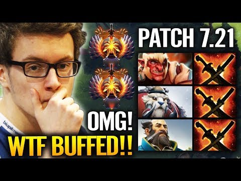 Miracle [Troll Warlord] TEST Unbalanced Item 7.21 New Patch - Dota 2 Build