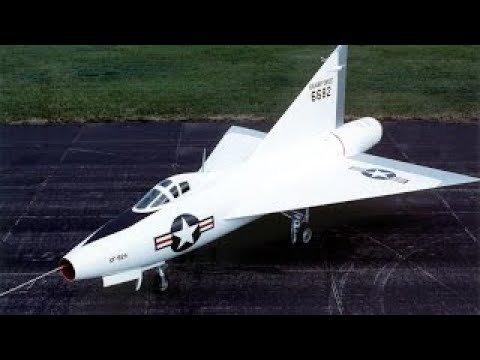 The Convair XF 92 American delta wing aircraft