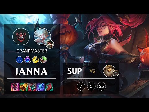 Janna Support vs Bard - EUW Grandmaster Patch 10.25b