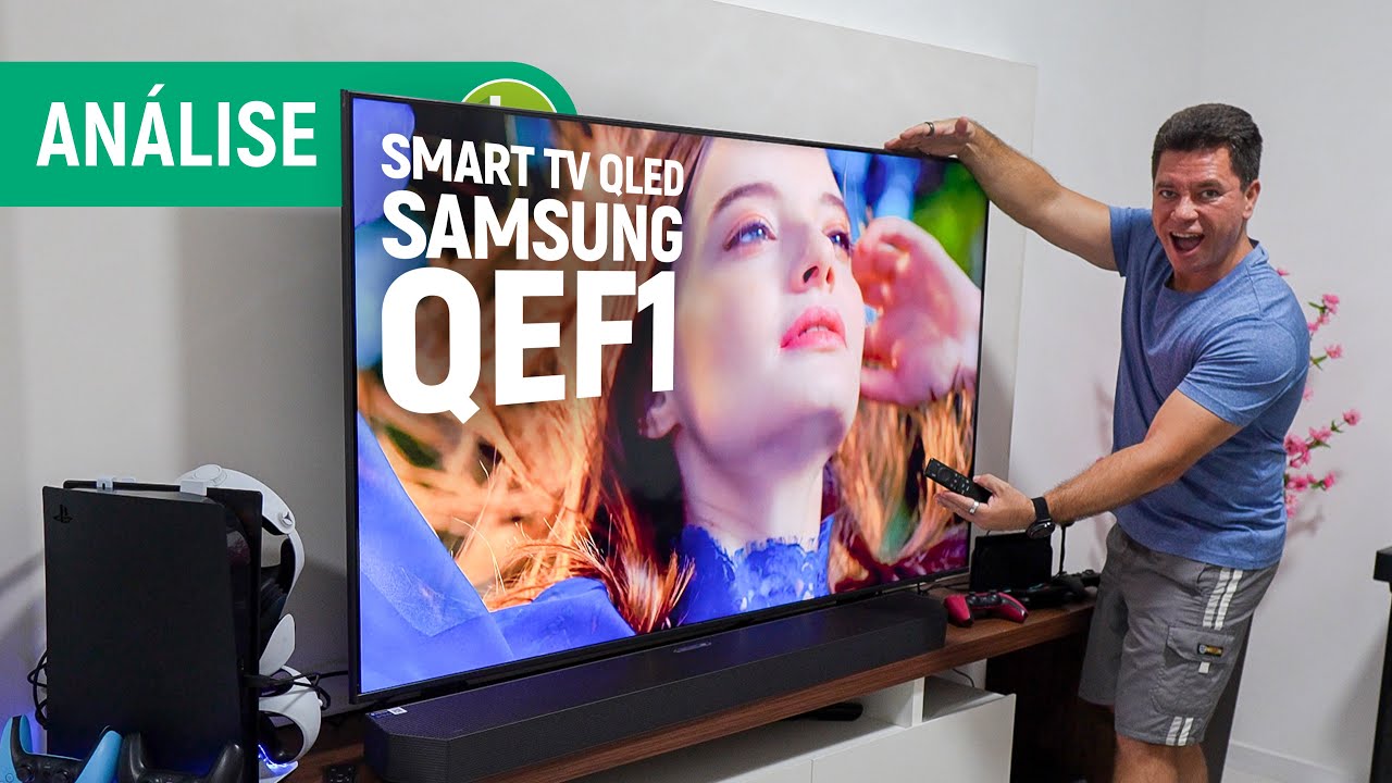 Miniatura da avaliação em vídeo de Smart TV Samsung QLED 50 polegadas QEF1 4K 2025
