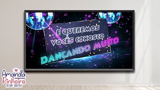 Vídeo de Convite Animado Anos 90 - Festa Neon / Balada