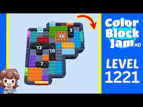 Color Block Jam Level 1221 Solution Walkthrough