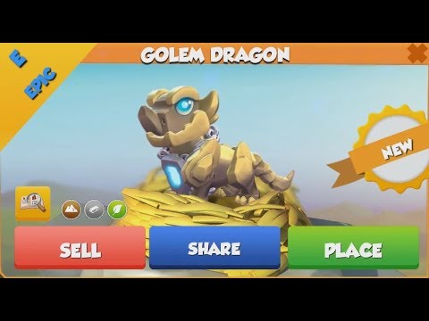 ❤ How to get EPIC GOLEM dragon. Dragon mania legends. EPIC GOLEM dragon hatched