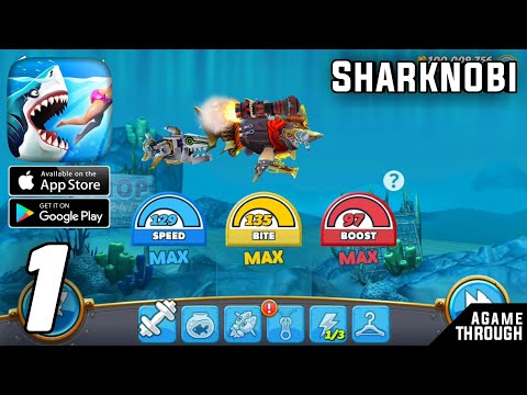 Hungry Shark World - Sharknobi Gameplay Walkthrough (Android, ios)