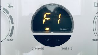 Ideal Logic Combi Heating Boiler F1 Fault Code Fix Repair | How Topping Up Refill Increase Pressure
