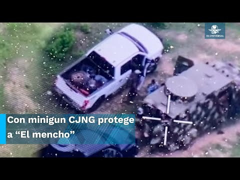 “Armados hasta los dientes” CJNG utiliza mega ametralladora para proteger a "El Mencho"