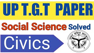 UP TGT -2012 Social Science  Civics Solved Paper With Official Answer