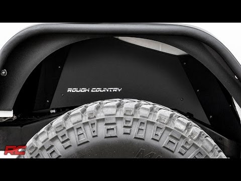 2007-2017 Jeep Wrangler Rear Inner Fender Liners by Rough Country