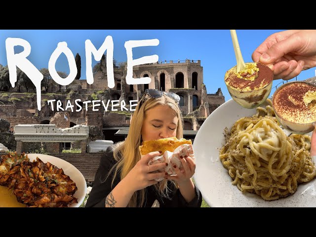 Travel vlog - Visiting Rome: Delicious Food & Iconic Sights (Staying in Charming Trastevere)