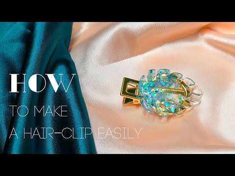 Let's make a spring hair-clip in 3 minutes! No experience required. #JDictionUVresin