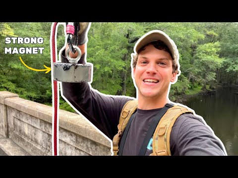 Magnet Fishing Old Abandoned Bridge! Hit Jackpot with Strong Magnet!