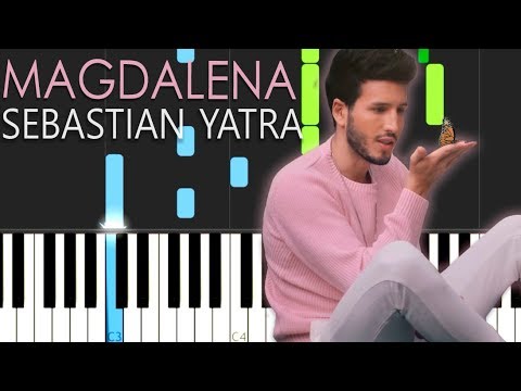 Sebastian Yatra - Magdalena Piano Tutorial Cover Acordes Notas Musicales Karaoke Partitura V2