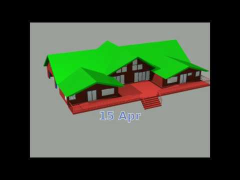 Passive Solar House Design - Sun Path Animation with Rhino CAD