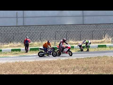 Pomposa crash 3 minigp pit 10/6/2022 gara 1 e rottura catena in pista by Antonio Cbr