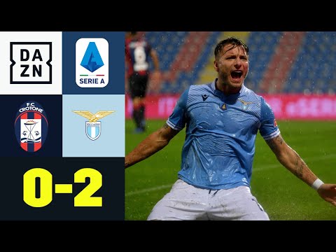 Immobile trifft bei Regenschlacht: Crotone – Lazio Rom 0:2 | Serie A | DAZN Highlights