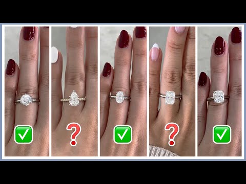 WHICH  DIAMOND SHAPE FITS YOU BETTER? - Oval, Round, Pear, Cushion and Radiant Shape Comparison