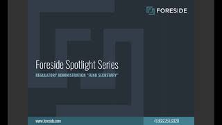 Foreside Solution Spotlight: Regulatory Administration