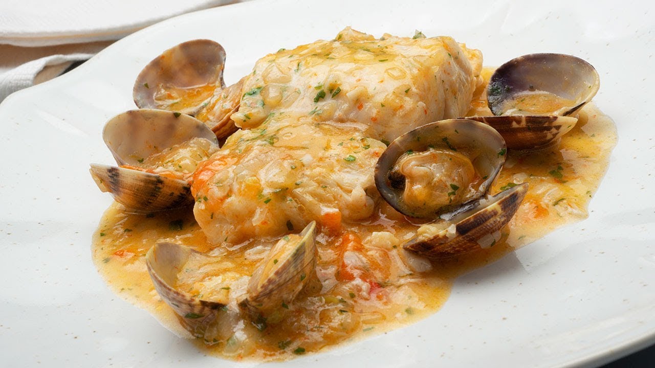 Merluza con almejas en salsa (Búnker) - Cocina Abierta de Karlos Arguiñano
