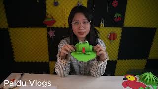 Hướng dẫn làm con ếch màu xanh trên lá khoai cực ngộ nghĩnh | Paldu Vlogs