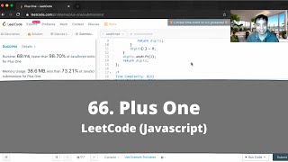 YouTube video 'How to Solve "66 Plus One" on LeetCode? - Javascript'