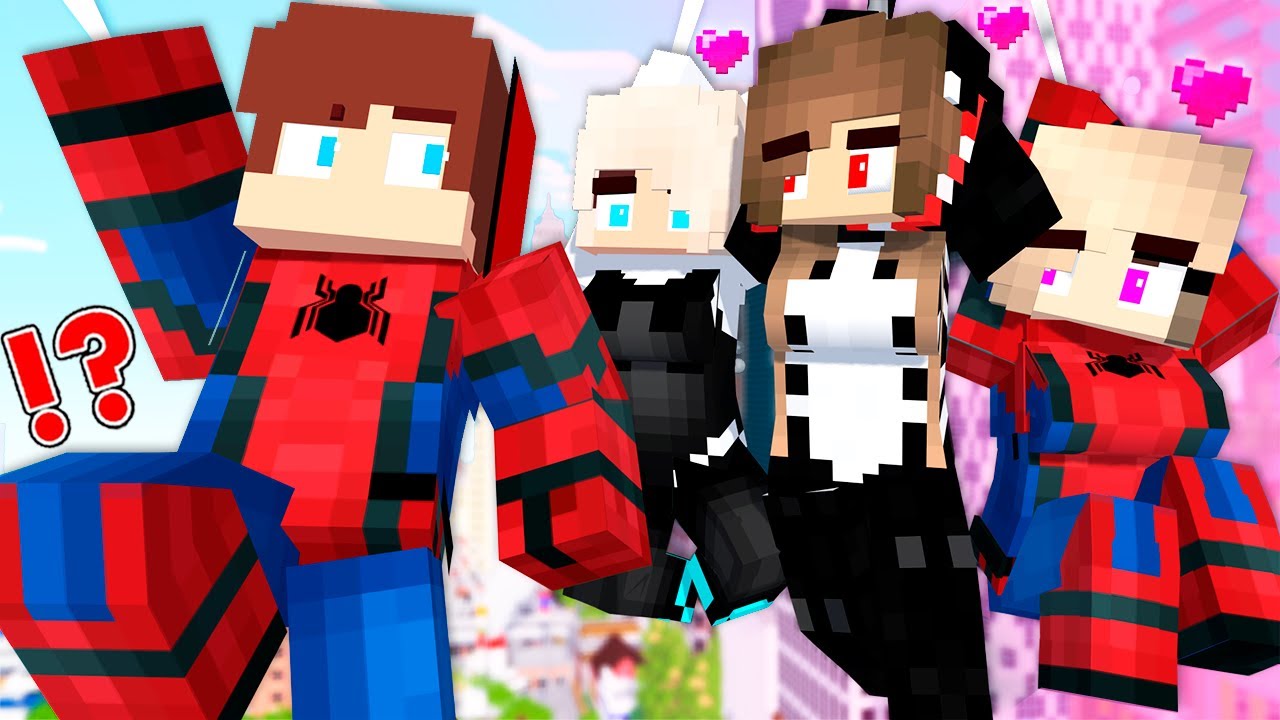 MAIZEN: JJ Spider-Man LOVE CURSE 3 SPIDER GIRL in VILLAGE!? - Minecraft Animation JJ and MIKEY
