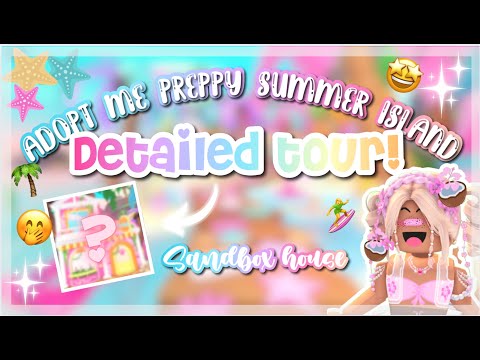 ★💕 PREPPY SUMMER SANDBOX ISLAND TOUR!! 🤩 | Roblox Adopt me!
