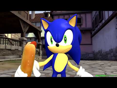 Mario VS Sonic animation. Food Battle Round 2