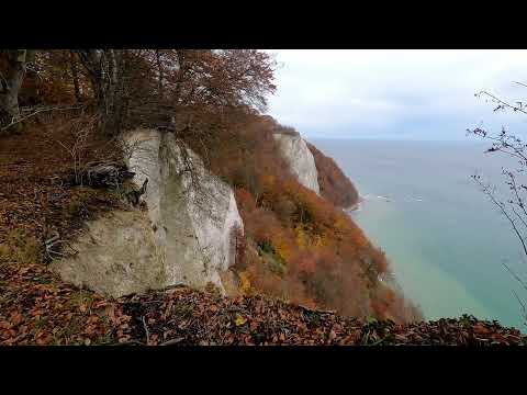 Kreidefelsen Rügen am Königsstuhl und Victoria-Sicht im Herbst