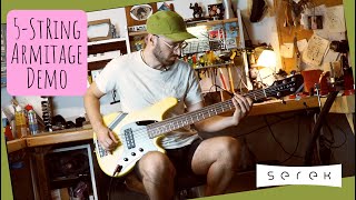 Video thumbnail for Serek Basses / 5-string Armitage Medium Scale Bass Demo / G&L MFD Pickups by Serek Basses