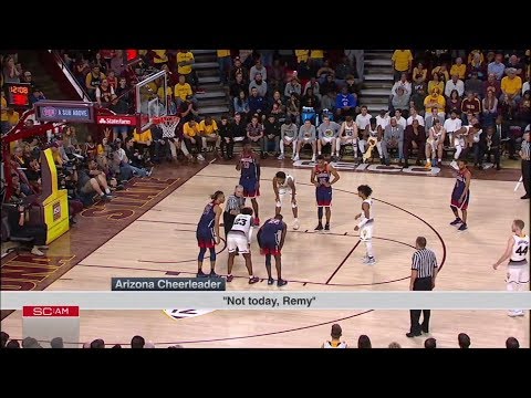 Cheerleader Heckles College Basketball Player With His Megaphone, Promptly Gets Ejected