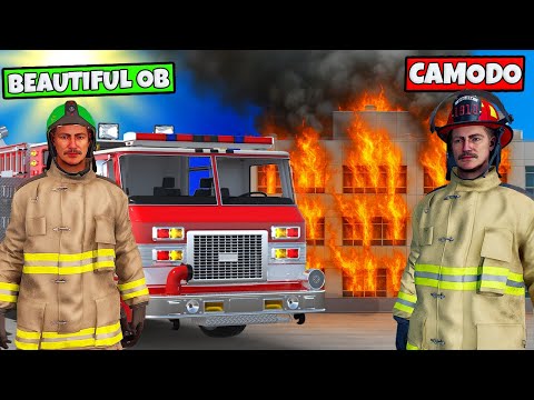 OB & I Battle a MASSIVE Office Inferno! (Firefighting Simulator: Ignite)
