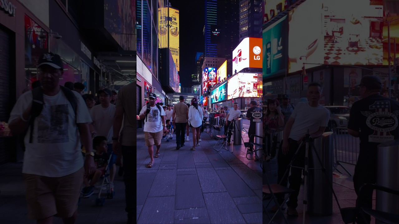 Walk in Times Square NYC🗽🇺🇸 | POV Walk with DJI Osmo pocket 3 #timessquare #nyc #manhattan #4kvideo
