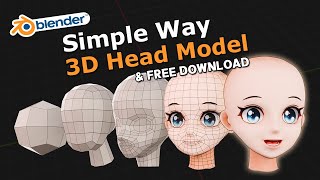 How to Modeling your own anime head in Blender - blender tutorial