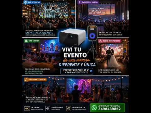 alquiler de proyector 2026 San justo santa fe