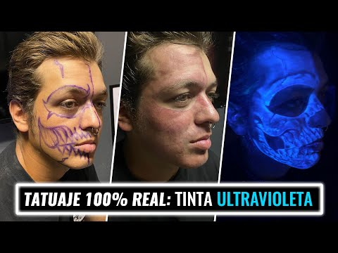 TATUAJES en la CARA que BRILLAN en la OSCURIDAD 💉😦