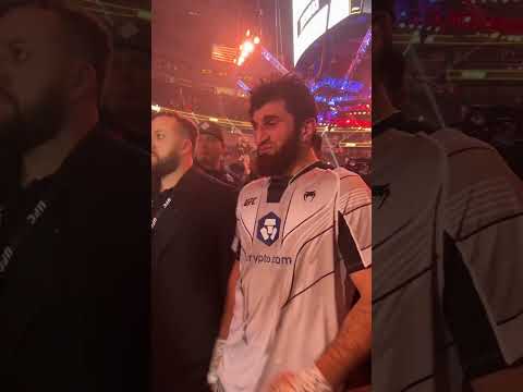 Ankalaev leaves the cage after split draw #UFC282