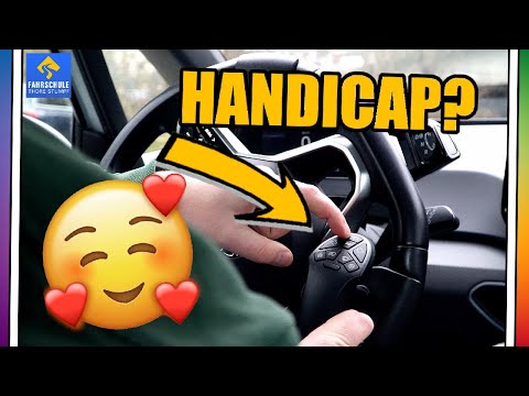 Driving WITHOUT FEET! This is how the handicap car works in driving school.