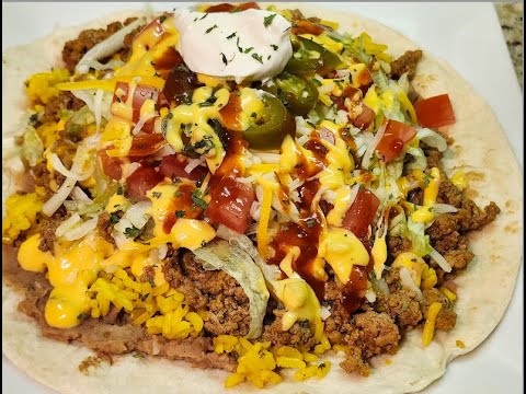 FULLY LOADED OPEN BURRITO  RECIPE IS LISTED