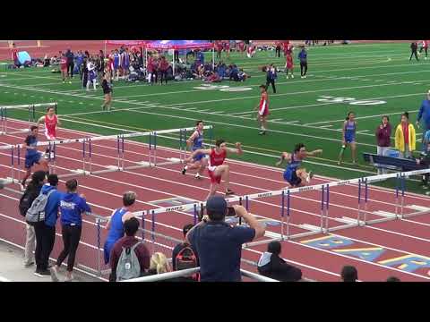 JVB 110m Hurdles vs Fountain Valley 3-21-18 - Los Alamitos Boys