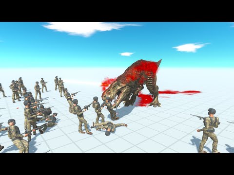 50 COMMANDO BO VS EVERY DINOSAUR - Animal Revolt Battle Simulator