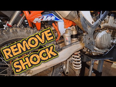 How to remove KTM SX linkage rear shock fast
