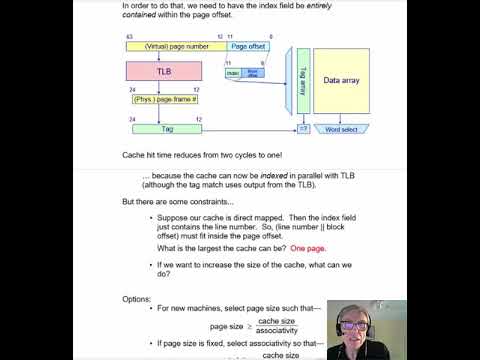 Lecture 11b. Virtually vs. physically indexed caches